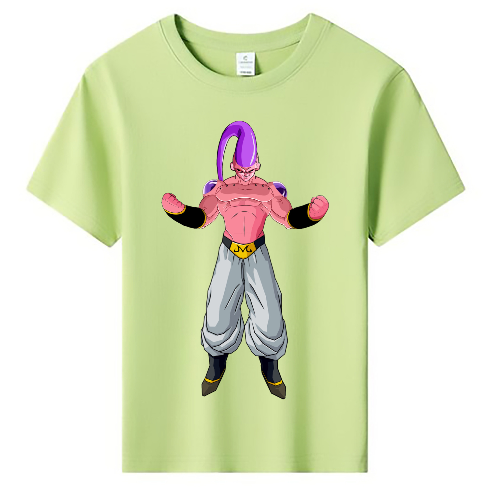 （画像用） ドラゴンボール 魔人ブウ DRAGON BALL Majin Buu 綿100％キッズTシャツ（フロントプリント）